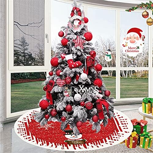 WODMB Christmas Drvo suknje Snowflake Xmas Mat Clish Tearni ukrasi za dom novogodišnji pokloni za zabavu