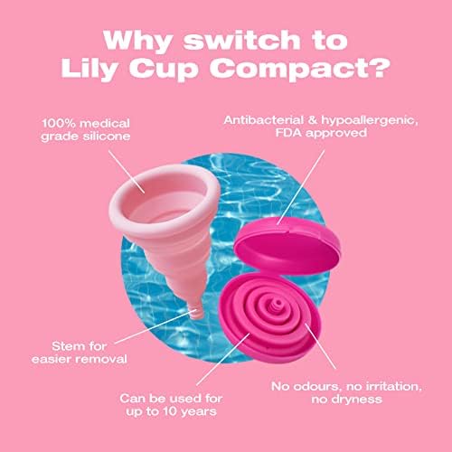 Kompaktna čaša od ljiljana Intimina-mala menstrualna čašica sa ravnim kompaktnim dizajnom, menstrualne
