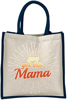 Bang uredna odjeća Majčin dan pokloni za mamu-pamučna Juta torba za rame, torbe za višekratnu upotrebu
