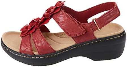 Ženske sandale sa lukom potporni modni cvjetni klinovi sandale Ljetne casual cipele udobne i meke