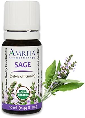 Amrita Aromaterapija Organska kadulja Eterično ulje, čisto nerazređeno Salvia officinalis, terapeutska