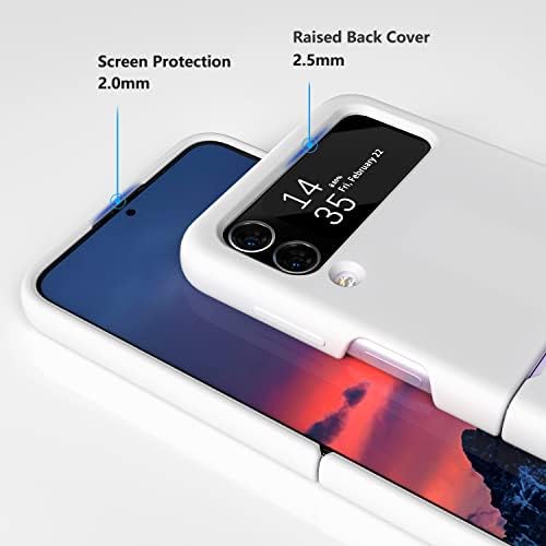 E Segoi Samsung Galaxy Z Flip 4 Slučaj, tečni silikonski Gel gumeni udarni slučaj mekana tkanina od mikrovlakana