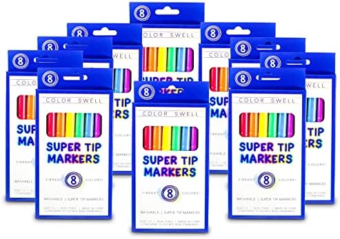 Objave na boji Super Tip koji se može osloniti na pakovanje 10 kutija od 8 živih boja