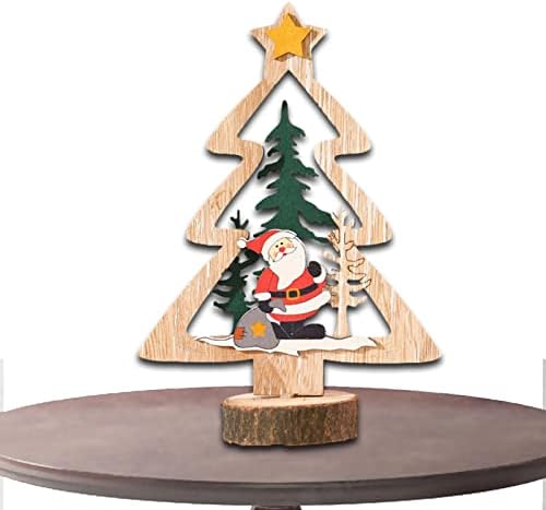 Božićni ukrasi za stolove | Santa Claus Božićni ukras za kabinezu - Božićni ukras za stol Drveni