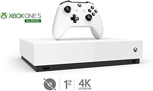 Xbox One S 1TB all-digitalno izdanje Bundle, Xbox One S 1TB konzola bez diska, 2 bežična kontrolera, Preuzmi