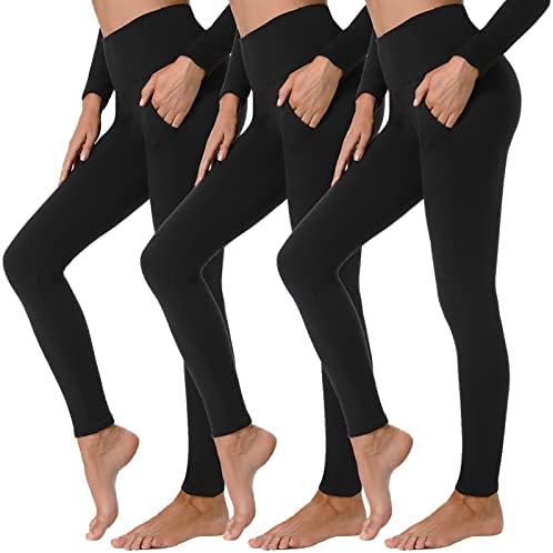 3 pakovanje viših struka za žene Ne vidim meke atletske pantalone za atletske trbuhe za pokretanje joge vježbanja