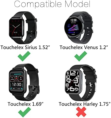 Fittturn Watch Band kompatibilan je za Touchelex Smart Watch Trake za TOUCHELEX SIRIUS 1,52 Smart