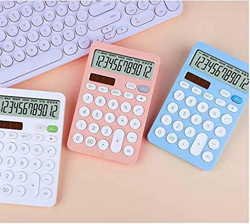 MJWDP 12-znamenkasti kalkulator velike tipke Finansijski poslovni računovodstveni alat Bijela plava