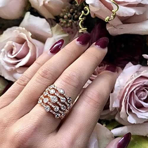 Vjenčani opseg za žene legura simulirani dijamantni prsten izvrsni jednostavni zaručni prsten
