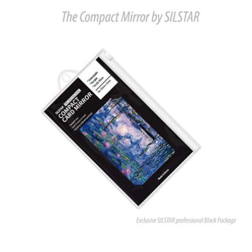 SILSTAR profesionalno kompaktno ogledalo za kartice, neraskidivo akrilno ogledalo za šminkanje,