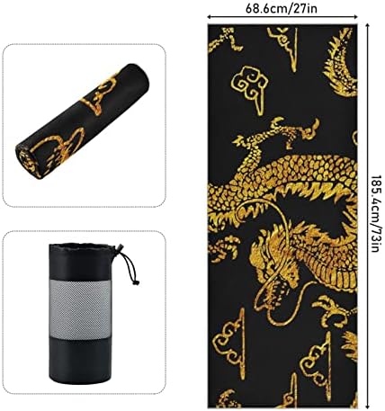 Pokrivač vežernog joge Royal-plemstvo-Zlato-Dragon Yoga ručnik Yoga Mat ručnik