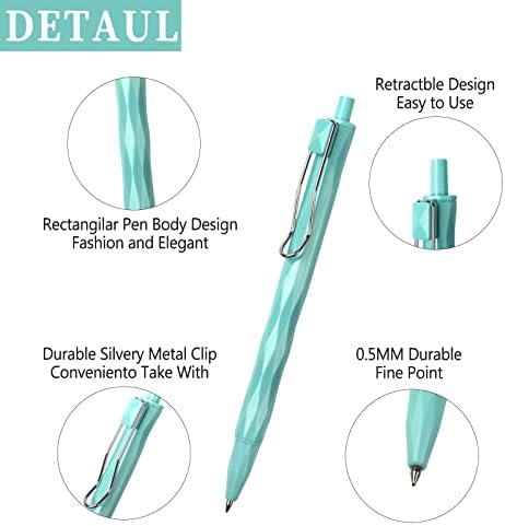 Lopwo uvlačivi pastelni gel, simpatični klik olovke 0,5 mm fino mjesto, moderni modni dizajn