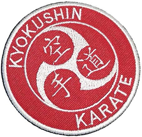 ATM134T karate borilačke vještine vezeni patch gvožđe ili šivaju Kimono veličine 3,74 u.