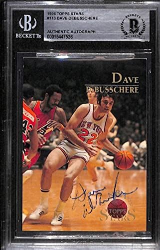 113 Dave DeBusschere - 1996 TOPPS Zvijezde Košarkaške kartice Ocjenjivane BGS Auto - Neidreljene košarkaške
