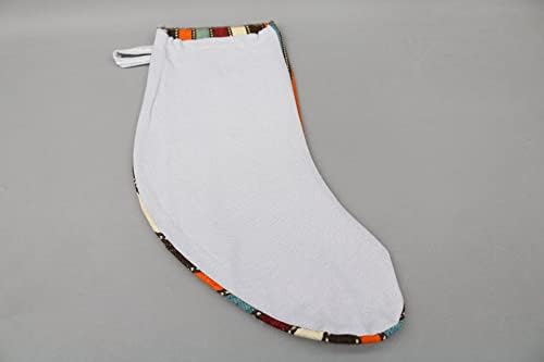 Sarikaya Jastuk, Turska Kilim čarapa, Božićni dekor, Crvena čarapa, Striped Ručno rađene čarape, Božićne čarape