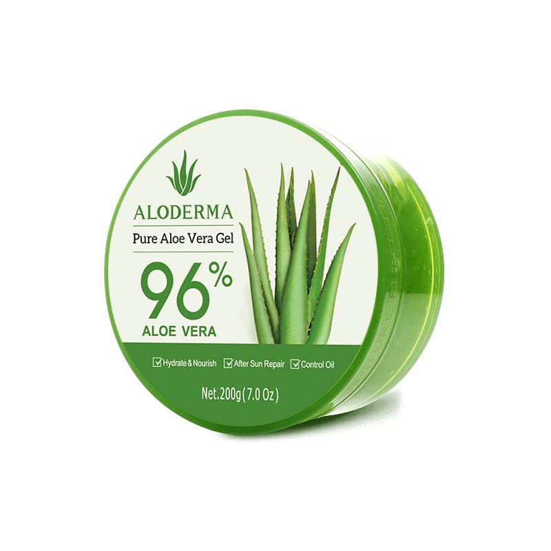 Aloderma Organic Pure Aloe Vera Gel napravljen sa 96% USDA Organic Aloe Vera u roku od 12 sati od žetve-Aloe
