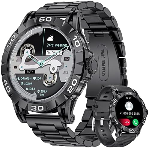 Lige Smart Watch za muškarce sa odgovorom na pozivu, 1,32 inča Smartwatch za Android telefon