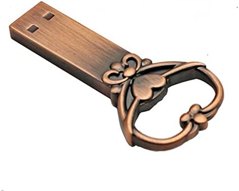 Zyzmh olovka Metal Pure Copper Heart Key poklon USB Flash Drive Mini USB stick ključ originalni