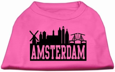 Amsterdam Skyline Screen Scret Majica Bright Pink XXXL