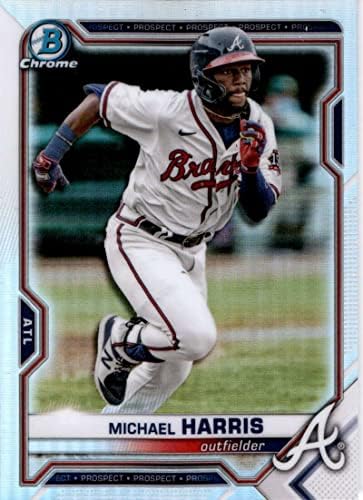2021 Hromna nacrt refraktora Hromman BDC-86 Michael Harris RC RC Rookie Atlanta Braves MLB bejzbol