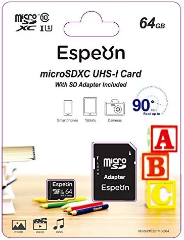 Espeon 64GB MicroSDXC kartica UHS-I U1 Full HD & amp; Klasa 10-brzina čitanja do 90MB / s sa