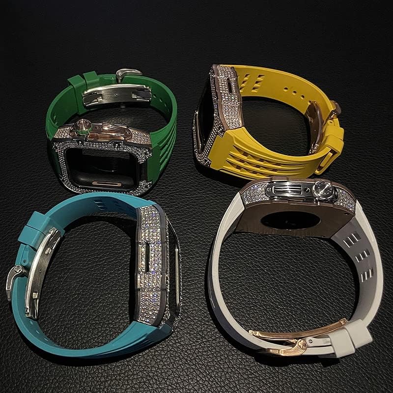 CNHKAU CHIT MODIFIFIKACIJSKI KIT za satove za Apple Watch 8 ultra 45 mm luksuzni vitonski remen za iWATCH 7 8