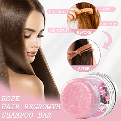 2pcs ruža raspršiva šampon, šampon za gubitak od kose, prirodni organski šampon za ružu promovira rast kose,
