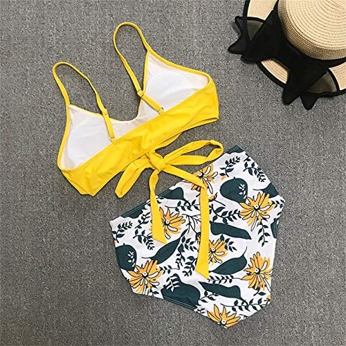 Knosfeški ženski dvoemioni bikini setovi Leopard Print Twist prednje kupaći kupaći kostimi kravata strana