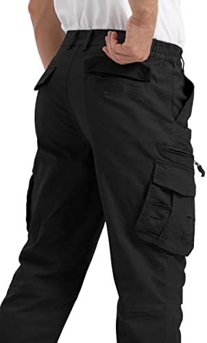 MagComsen muške teretne hlače Ležerne prilike za rasteretne lagane joggeri hlače na otvorenom planinarenje