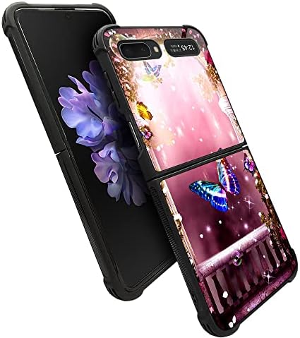 Samsung Galaxy Z Flip Case, Butterfly Guardians futrola od pleksiglasa, kompatibilna sa Samsung Z Flip futrolama