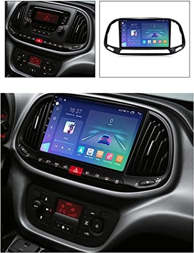 Android 12 Auto Radio Stereo za F. IAT Doblo 2015-2019, 9-inčni QLED/2k dodirni ekran GPS
