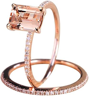 Fini cirkon mali angažman sa ružom Zlatni prsten zvona prstena za prstene bakar za žene