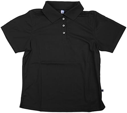 Hireko PGA Tour ženska polo majica, Crna puna, velika, crna čvrsta, velika