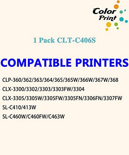 Colorprint kompatibilan 406s CLP-365w zamjena tonera za Samsung CLT406S CLT-406S C406S za SL-C410w C460W C460FW