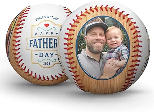 Dan Makeaball Očev po mjeri Baseball sa ekranom! | Personalizirani bejzbol sa slikama i fotografijama | Najbolji