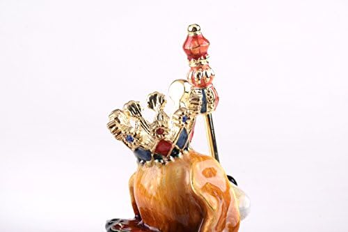 Keren Kopal King kutija za sitnice u stilu Faberge ukrašena Swarovski kristalima jedinstveni kućni dekor