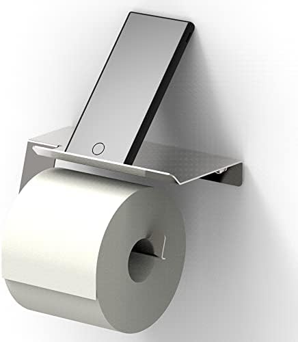 Sigurnost + Beauty nehrđajući čelik WC držač papira za Mega Roll sa policama za mobitel