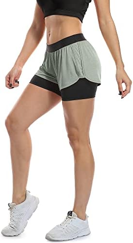 Icyzone trčanje joga kratke hlače za žene - Aktivni odjećni vježbanje vježbanje atletskih jogging hlača