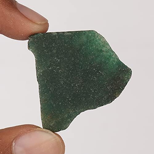 Prirodno sirovo grubo zeleno žad 33,25 CT Prirodni dragulj Green Jade Loose Gemstone za nakit
