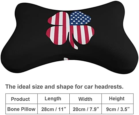Klopovi Američka zastava 2pcs Jastuci za automobile Prozračne automatsko-dimenzionalne boje jastuk Udobni