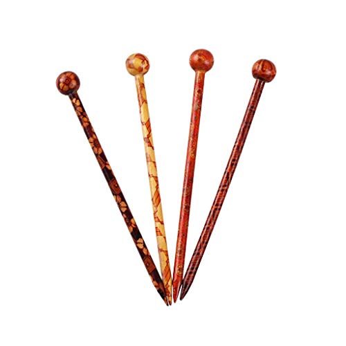 U-M PULABO jaki i dugotrajni kineski / japanski štapići za kosu, štapići za sjeckanje, igla, kineska kopča 4 kom