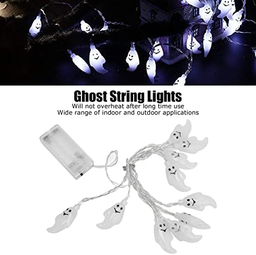 ZRQYHN žičana svjetla za Noć vještica 10 LED dekorativne Ghost žičane lampe na baterije bez