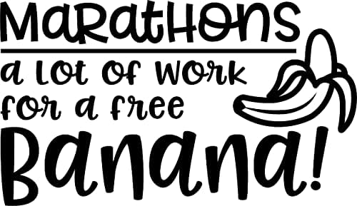 Maratoni puno posla za besplatnu bananu! Funny 26.2 milja C zid naljepnice za zidove Peel i Stick zid