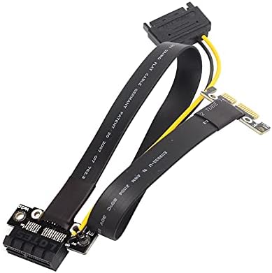 Konektori zaštićeni PCI Express 3.0 x1 Riser Ribbon Cable PCI-E 1x BTC Mining extension Cable 90/180/270 stepen