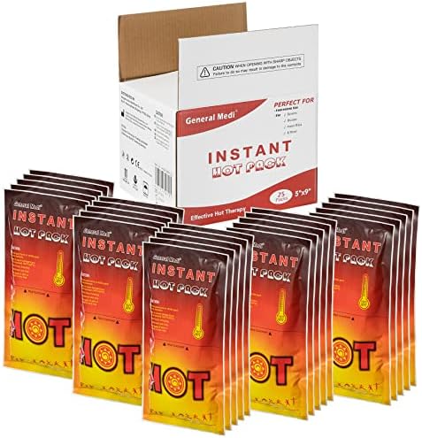 Instant Hot Pack-Set od 25 jednokratnih paketa za toplu terapiju za ruke, noge, bol u vratu, ramena