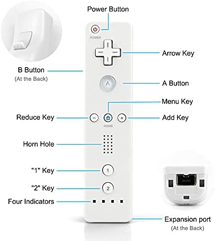 Daljinski upravljač za Wii Nintendo, Vinklan Wii Remote i Nunchuck kontrolere sa silikonskim futrolom za Wii