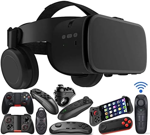 NUOPAIPLUS VR slušalice, 3D VR naočare bežična stvarnost Bluetooth VR slušalice kaciga za pametne