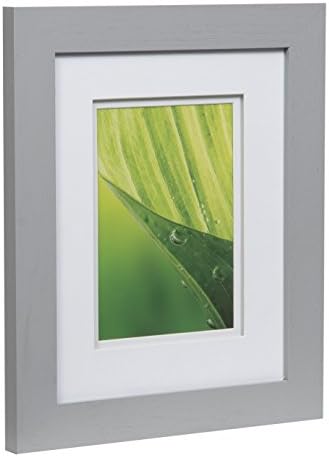 Galerijska rješenja 8x10 ravna siva ploča ili zidni okvir s dvostrukom bijelom prostirkom za sliku 5x7