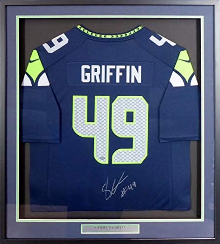Seattle Seahawks Shaquem Griffin Autographin Framed Blue Nike Jersey Mcs Holo 75750 - AUTOGREMENT NFL dresovi