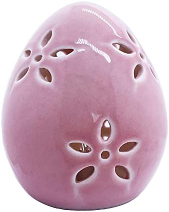 Qiaoidea uskršnja jaja figurina ružičasta jaja lampica za zabavu Favors, rupa za cvijeće Hollow Dizajn Jedinstveni